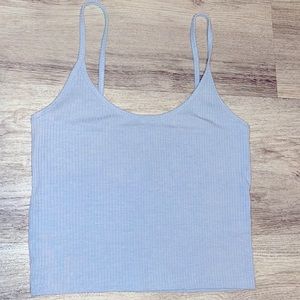 Baby blue crop top size small